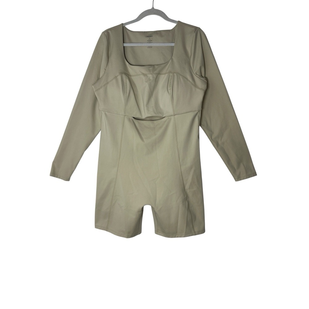 The Girlfriend Collective‎ Romper Women's Size XXL Long Sleeve The Biker Padded